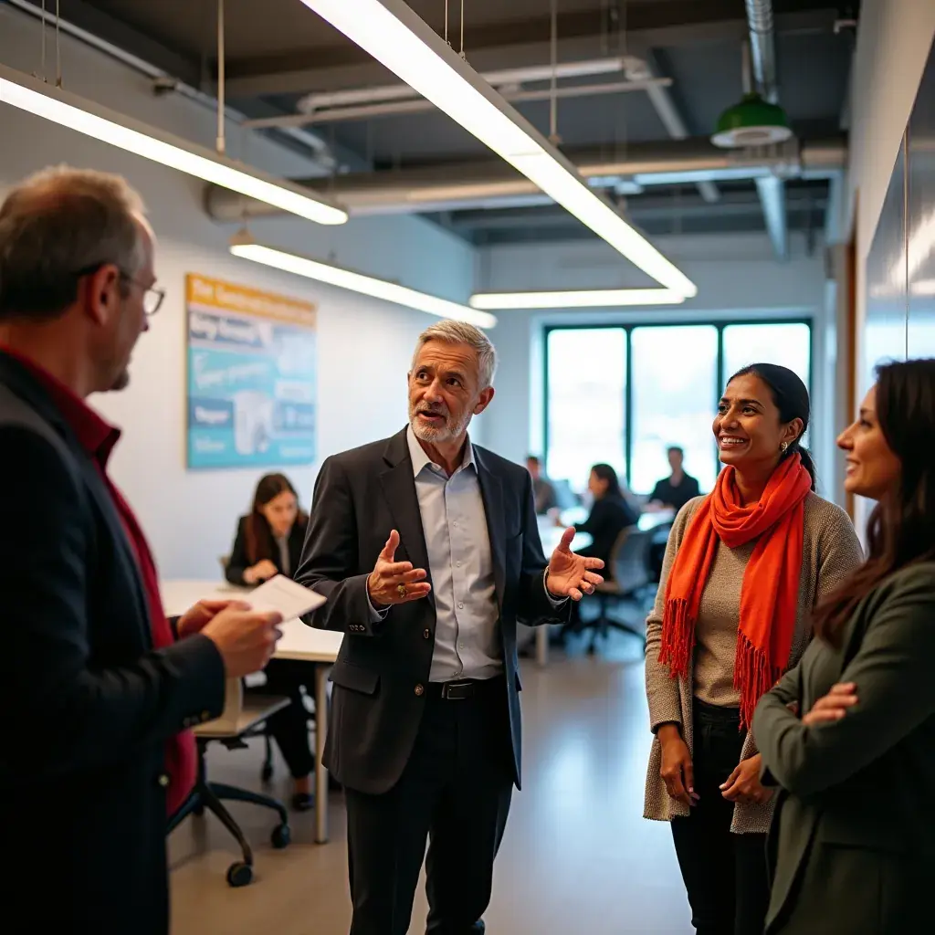 Modern office workspace